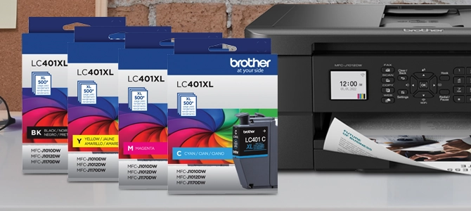 LC401XL3PKS - Built to work seamlessly with Brother printers