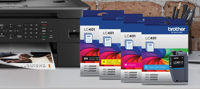 LC401YS - Built to work seamlessly with Brother printers