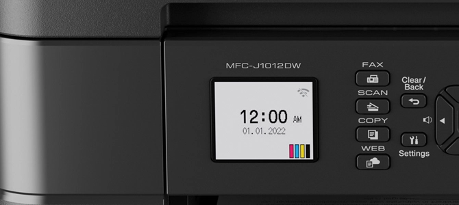 MFCJ1012DW - Easy-to-use 1.8-inch colour display