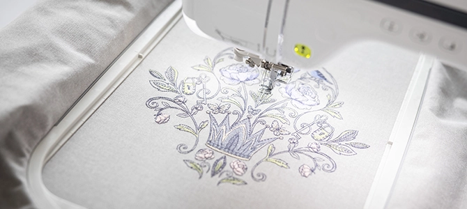Spacious Embroidery Area