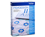 Brother PEDESIGN11 embroidery and sewing digitizing software